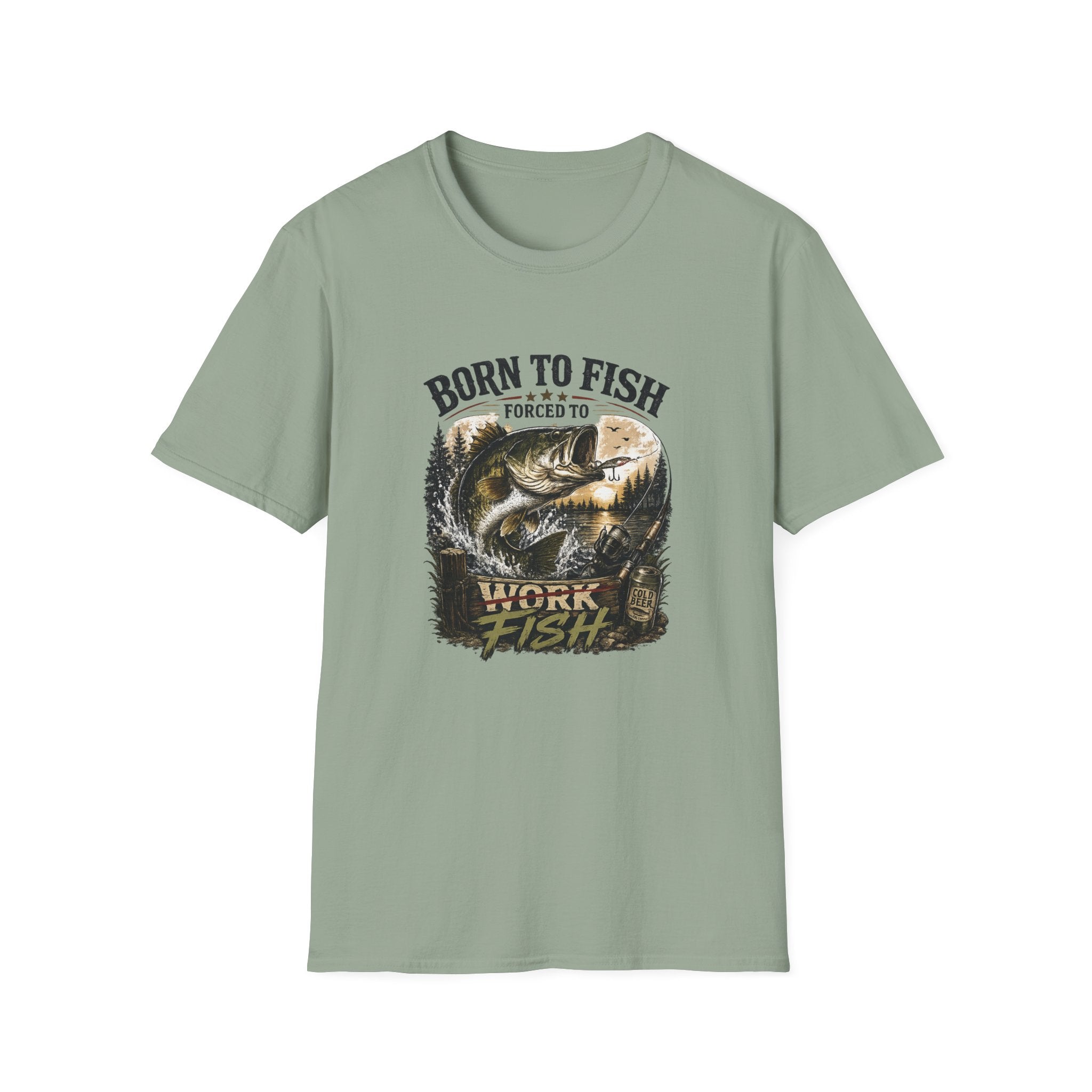 Born to Fish graphic T-Shirt | Fishing shirt, bass angler tee