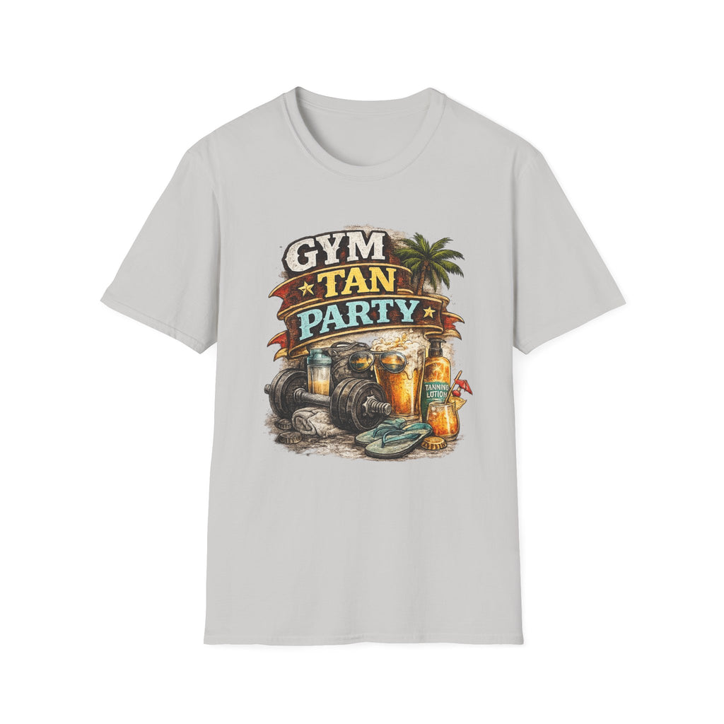 Gym Tan Party T-Shirt – Beach Body Summer Lifestyle Tee