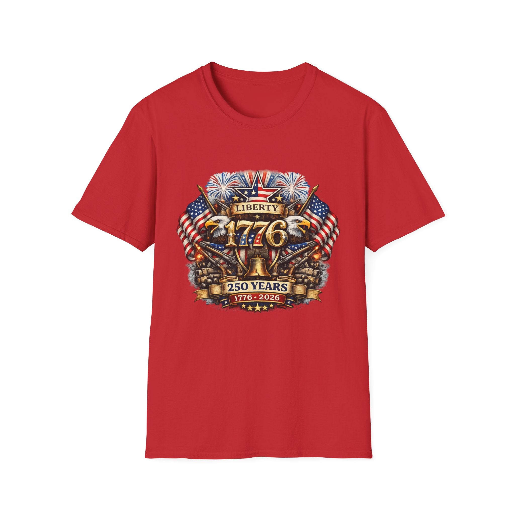 Liberty 1776 Patriotic T-Shirt – American Flag & Eagle Independence Day Tee