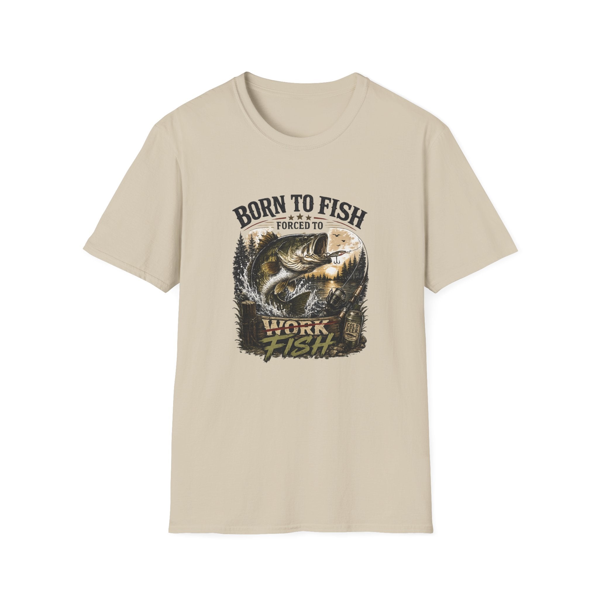 Born to Fish graphic T-Shirt | Fishing shirt, bass angler tee
