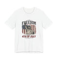 Freedom Isn't Free Statue of Liberty 4th of July T-Shirt | Patriotic Flag Tee