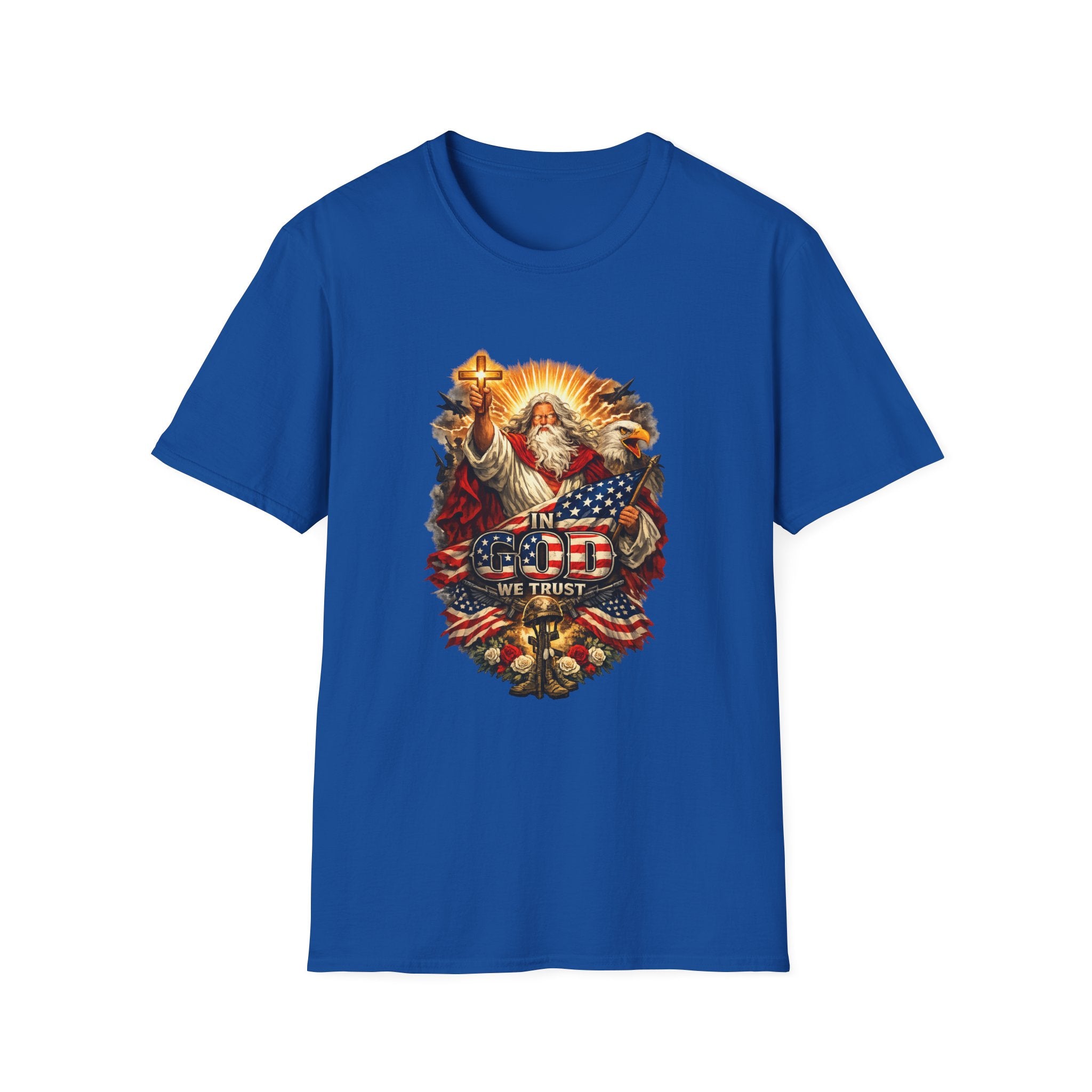 Patriotic Jesus T‑Shirt — God Bless America Graphic Tee