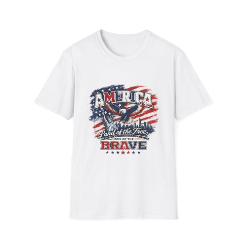 America Eagle Patriotic Graphic Tee – Land of the Fre