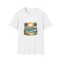 Beach Lover T-Shirt | Vintage Sunset Palm Trees Ocean Waves