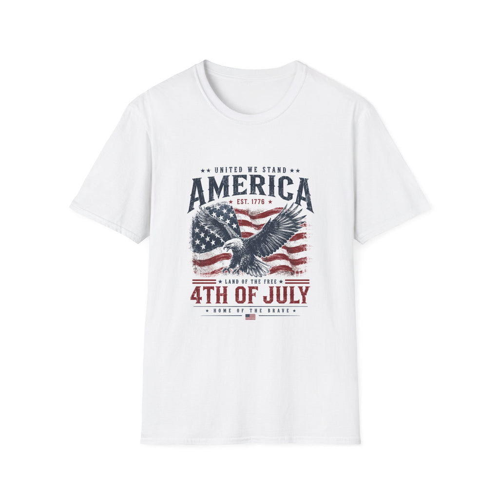 United We Stand America Eagle T-Shirt | 4th of July Patriotic Tee