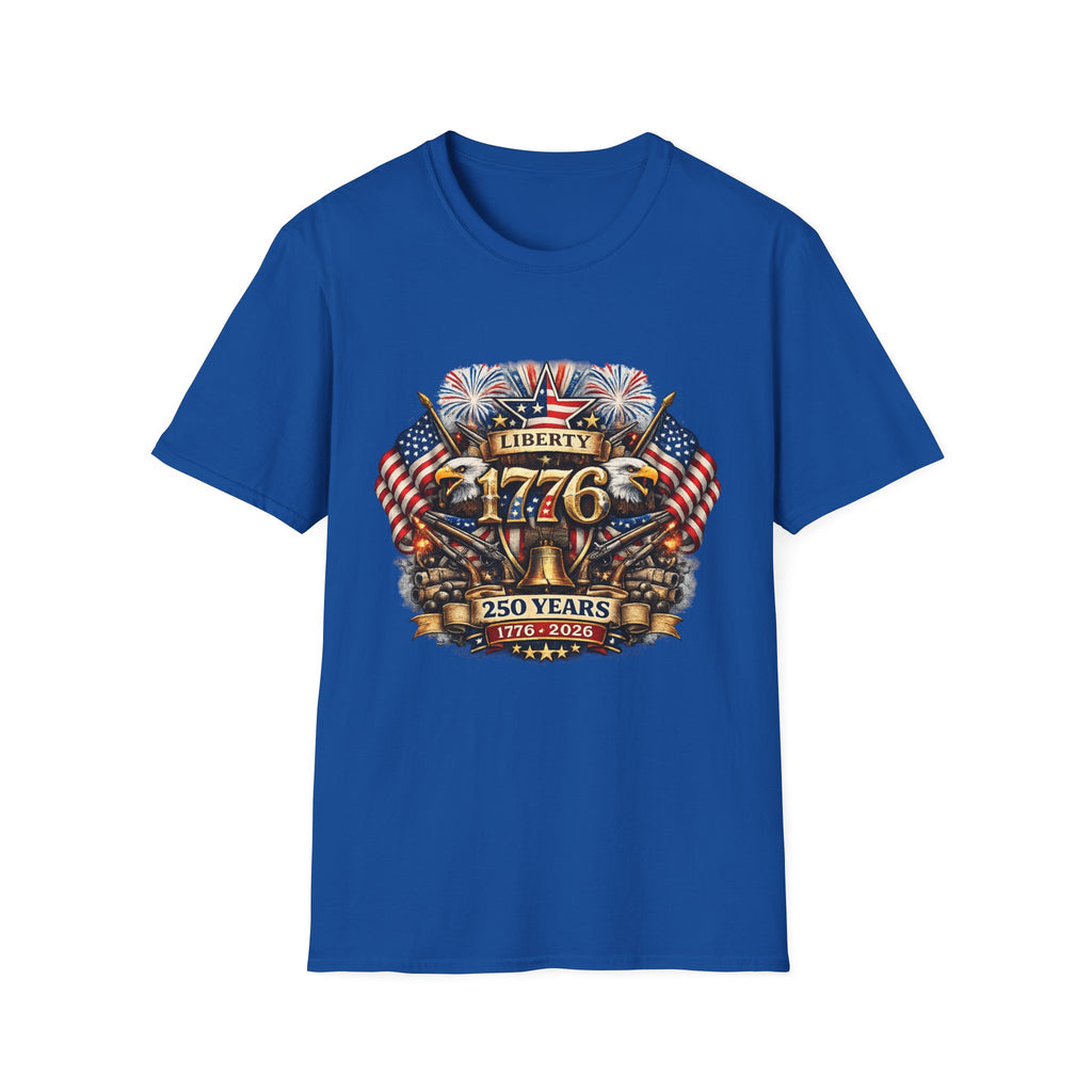 Liberty 1776 Patriotic T-Shirt – American Flag & Eagle Independence Day Tee