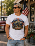 Liberty 1776 Patriotic T-Shirt – American Flag & Eagle Independence Day Tee