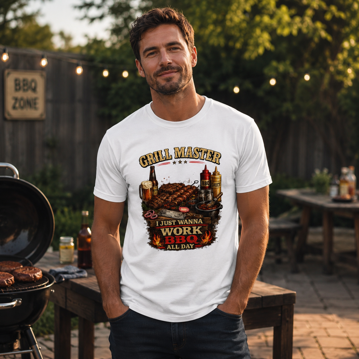 BBQ Lover's Grill Master T-Shirt – Perfect for Cookouts & Tailgate