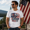 America Eagle Patriotic Graphic Tee – Land of the Fre