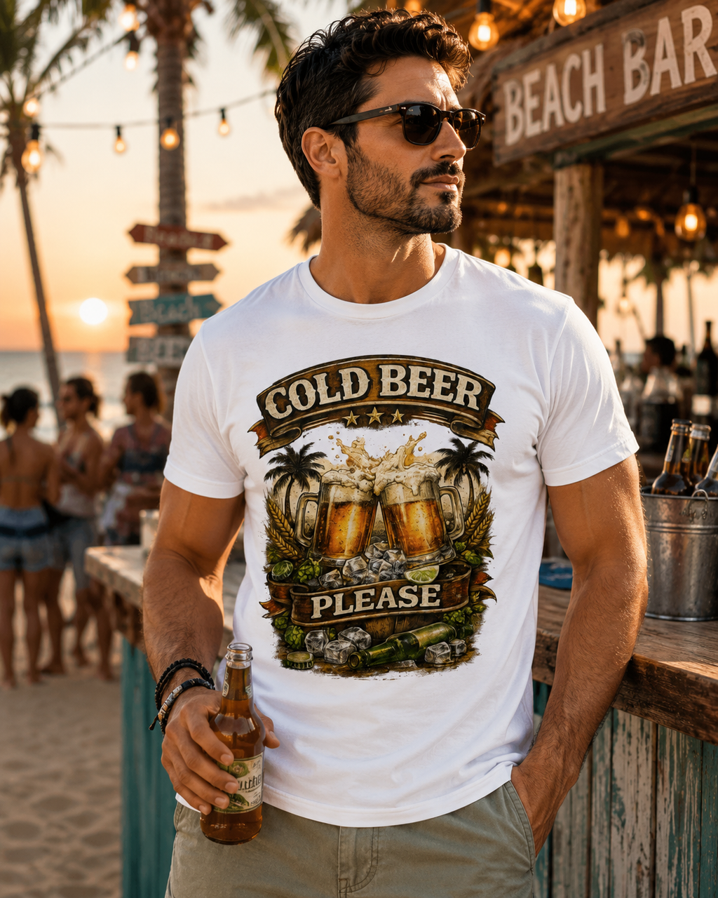 Cold Beer & Sunshine Graphic Tee