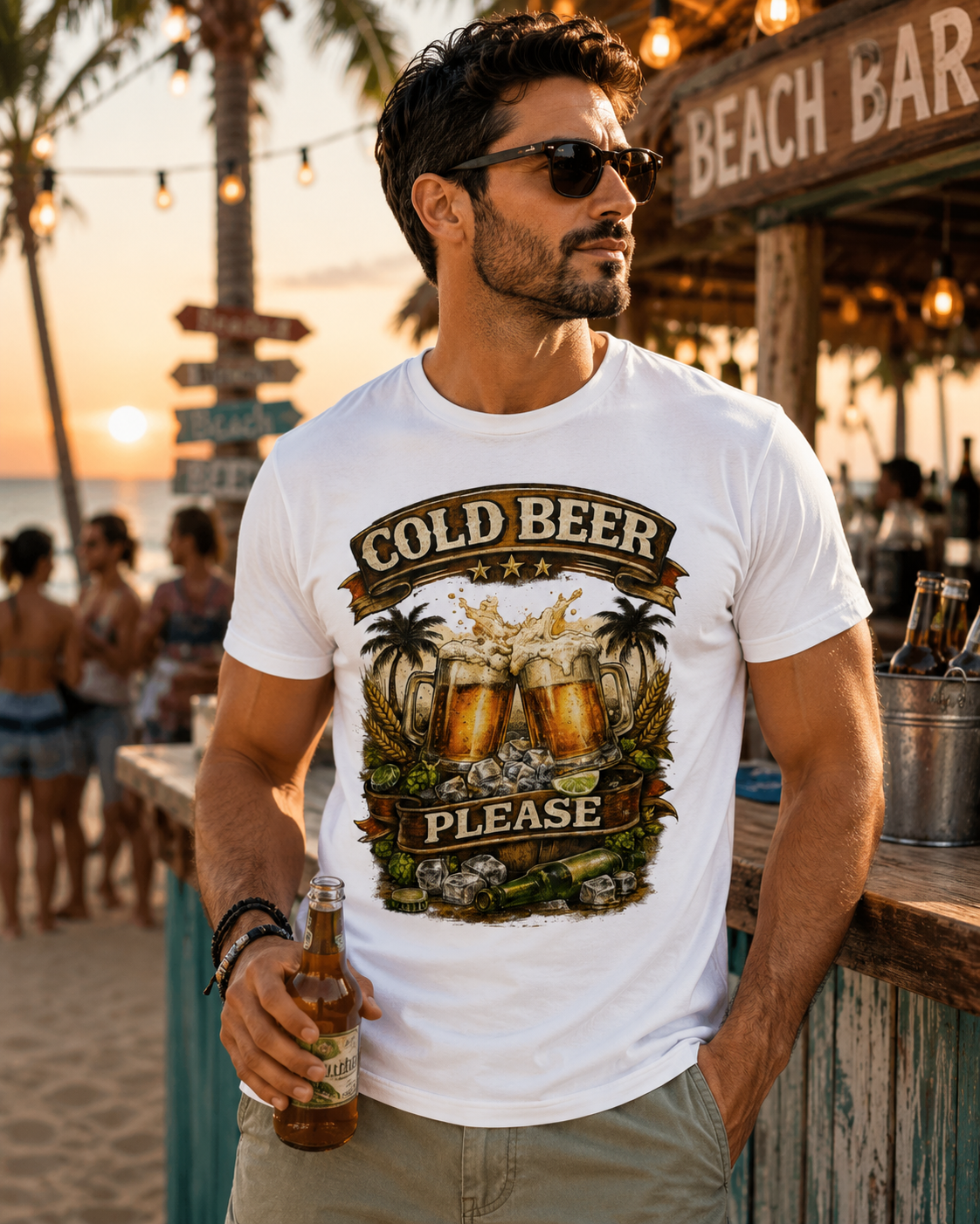 Cold Beer & Sunshine Graphic Tee